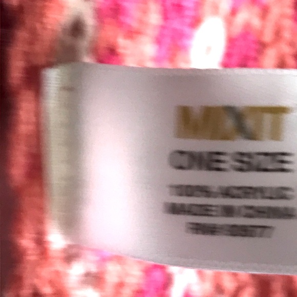 Mixit Fair Isle Pattern Scarf Hat Gloves Pink Gold Grey White - Picture 9 of 13